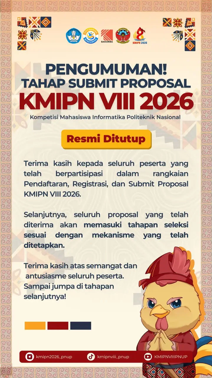Pamflet Submit Proposal Ditutup